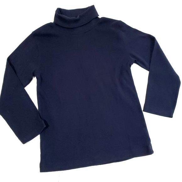 Baby Gap Playtime Favorites Navy Long Sleeve Turtleneck Top Shirt Size 5T Unisex - Picture 2 of 4
